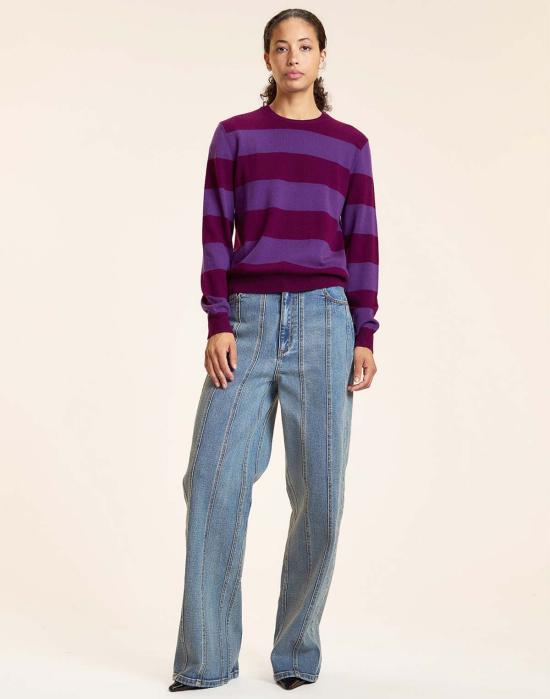  신시아 로리 스웨터 신시아 로울리 럭키 스트라이프 캐시미어  Pplbgd - CYNTHIA ROWLEY