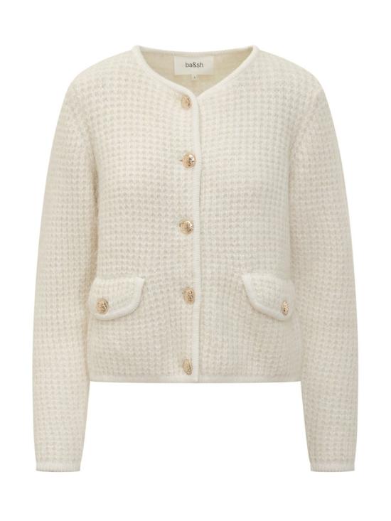 25FW 바쉬 가디건 1H25HARR 0101 WHITE