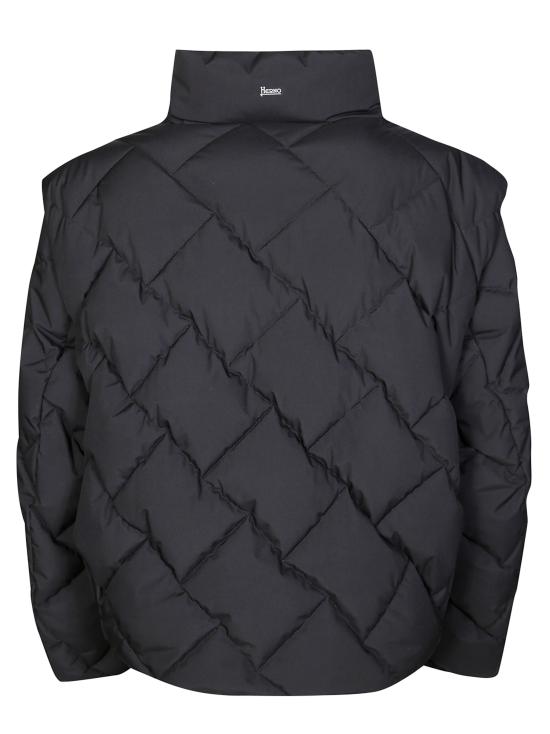 25FW 에르노 숏 패디드 자켓 PI002144D 12840 9300 NERO - HERNO