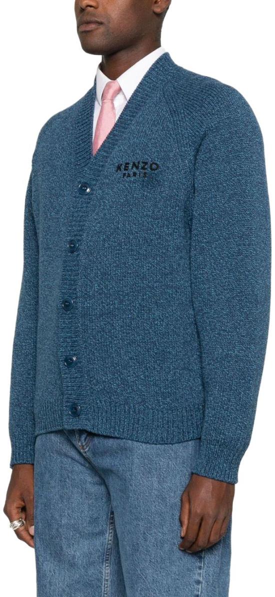 25FW 겐조 가디건 FF65CA7633LA67 BLUE DOM - KENZO