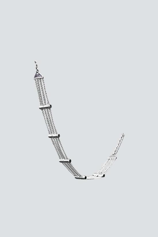  오픈 아카이브 목걸이/팬던트 실버 네 핀 초커 목걸이