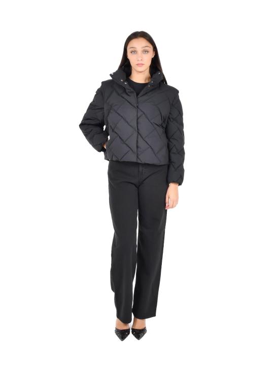 25FW 에르노 숏 패디드 자켓 숏 패디드  PI002144D12840 9300 BLACK - HERNO