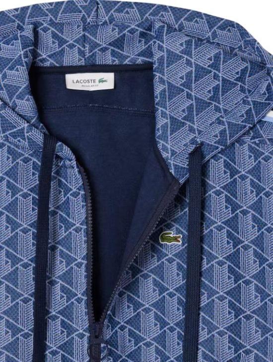 25FW 라코스테 후드 티셔츠 SF7606 AIT BLU BLUE - LACOSTE