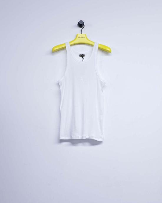  세컨드 레이어 민소매 티셔츠 2층/레이어 와이프 플리저 슬 탱크 - SECOND/LAYER