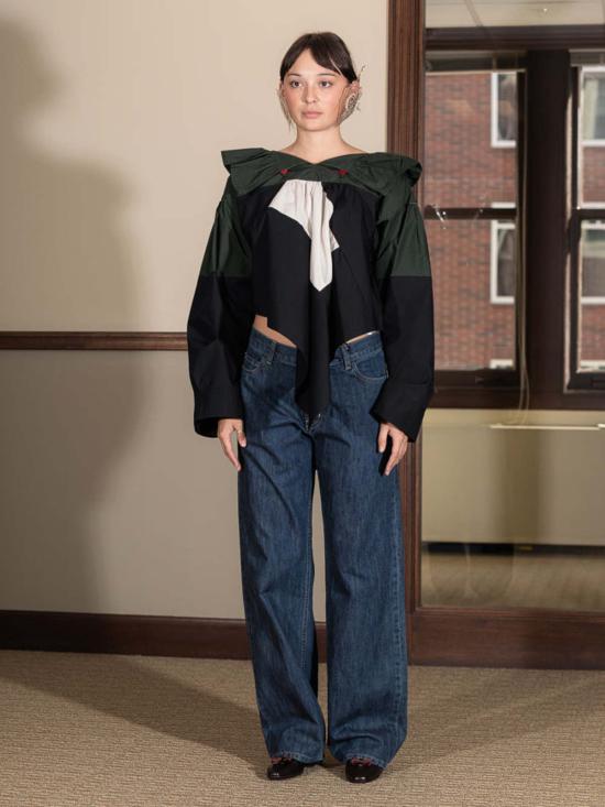  Olga Basha 데님 팬츠 올가 바샤 에스펜 진 진 미드 블루 - OTHER BRANDS