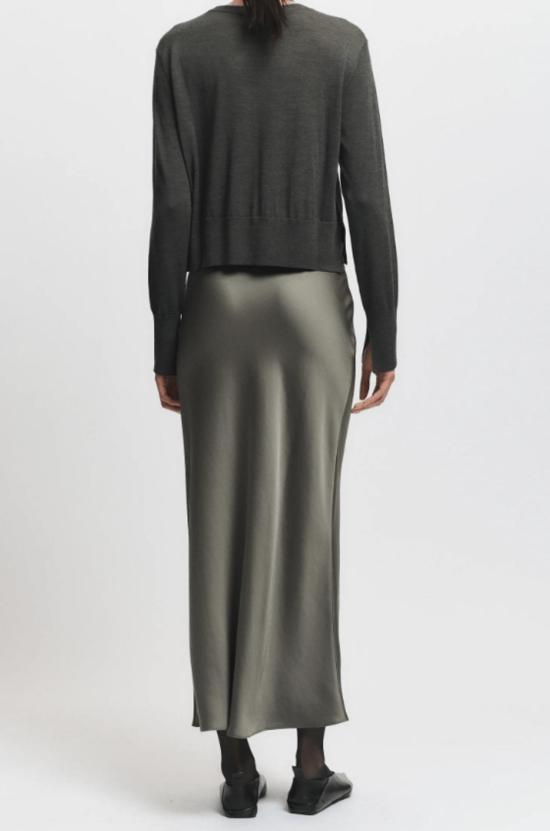  세인트 아트 롱 스커트 Saint Art Talia Charmeuse 맥시 스커트 - SAINT ART
