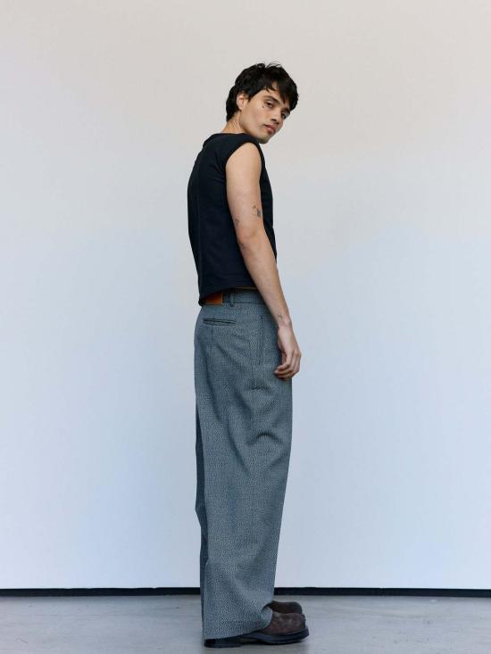  세컨드 레이어 민소매 티셔츠 2층/레이어 크레일 탭 티 - SECOND/LAYER