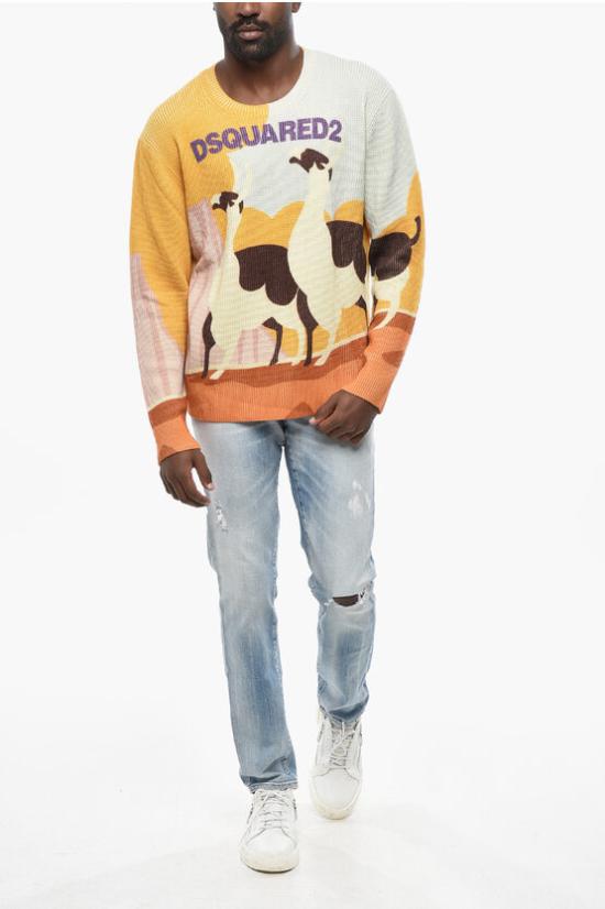  디스퀘어드2 스웨터 S74HA1261S18034001S Yellow - DSQUARED2