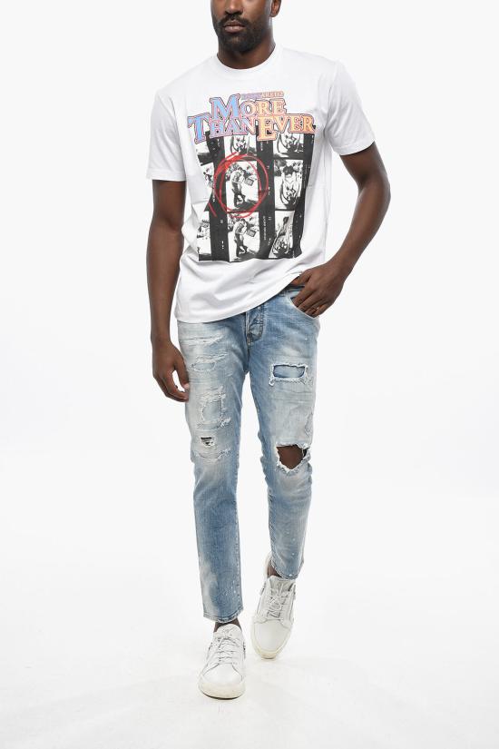  디스퀘어드2 반팔 티셔츠 S71GD1406 S23009 100 White - DSQUARED2