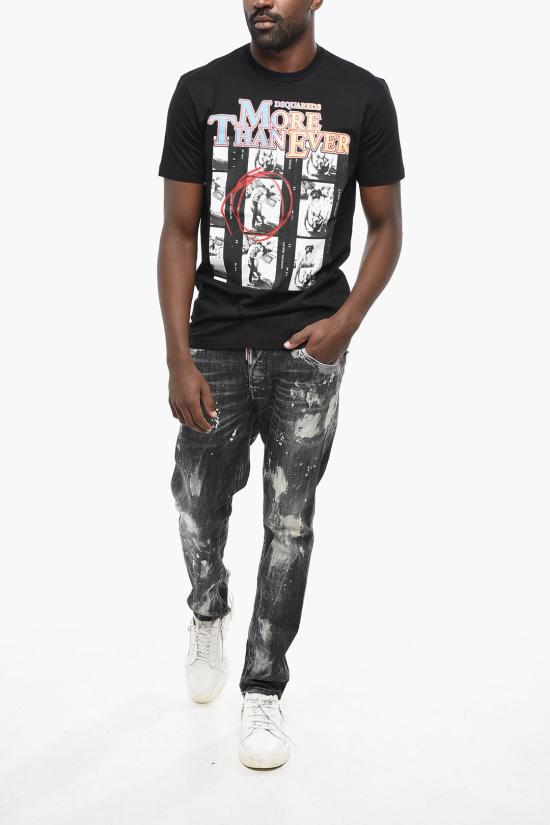  디스퀘어드2 반팔 티셔츠 S71GD1406 S23009 900 Black - DSQUARED2