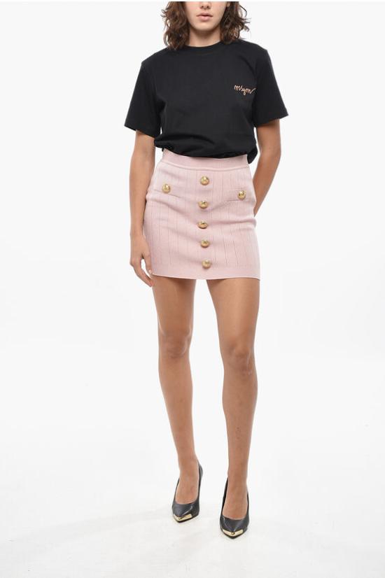  발망 숏 스커트 DF1LB290KB07 4CO Pink - BALMAIN