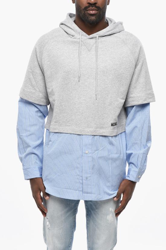  모스키노 후드 티셔츠 J1711 7028 5485 Gray