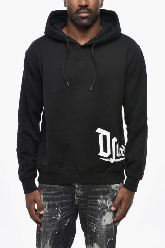  디스퀘어드2 후드 티셔츠 S71GU0627S25516900 Black