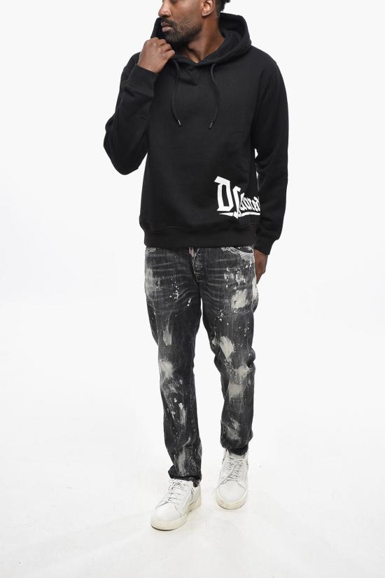  디스퀘어드2 후드 티셔츠 S71GU0627S25516900 Black - DSQUARED2