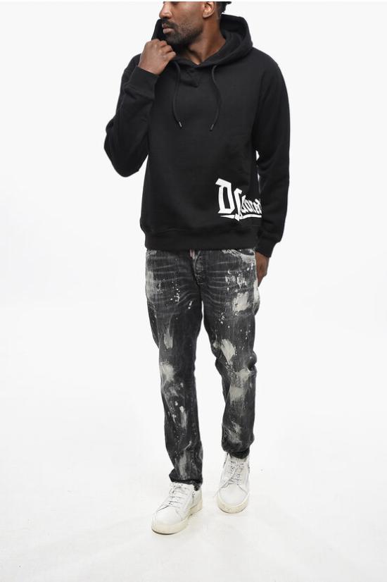  디스퀘어드2 후드 티셔츠 S71GU0627S25516900 Black - DSQUARED2