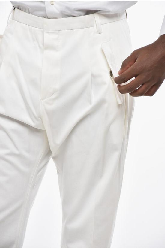  꼬르넬리아니 치노 팬츠 734731 4173203 028 White - CORNELIANI