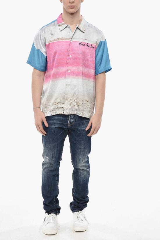  블루스카이인 긴팔 셔츠 BS2302SH034 SALT Multicolor - BLUE SKY INN