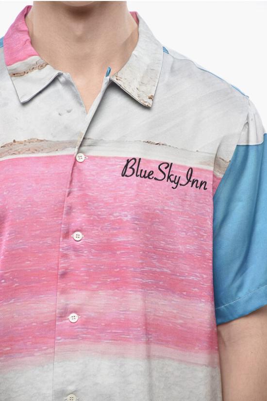  블루스카이인 긴팔 셔츠 BS2302SH034 SALT Multicolor - BLUE SKY INN