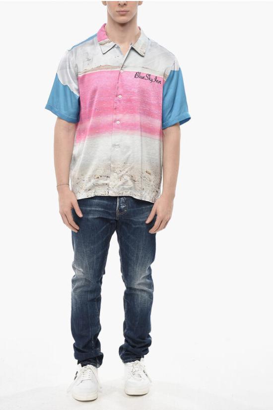  블루스카이인 긴팔 셔츠 BS2302SH034 SALT Multicolor - BLUE SKY INN