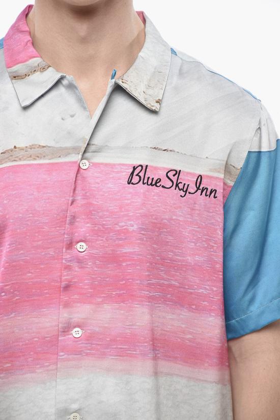  블루스카이인 긴팔 셔츠 BS2302SH034 SALT Multicolor - BLUE SKY INN