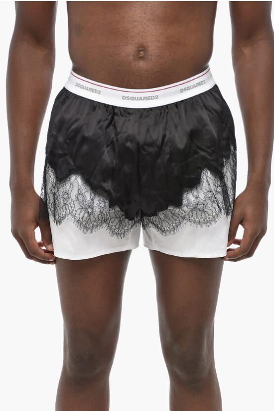  디스퀘어드2 팬티 D9LE64950 ISA01 BLACK WHITE Black White