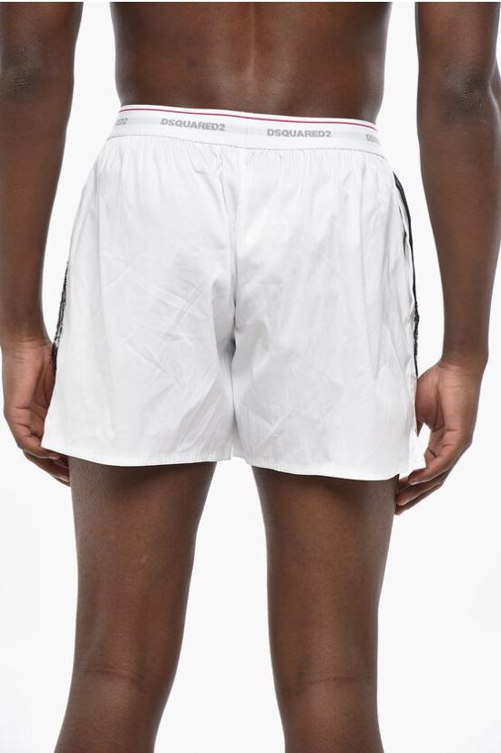  디스퀘어드2 팬티 D9LE64950 ISA01 BLACK WHITE Black White - DSQUARED2