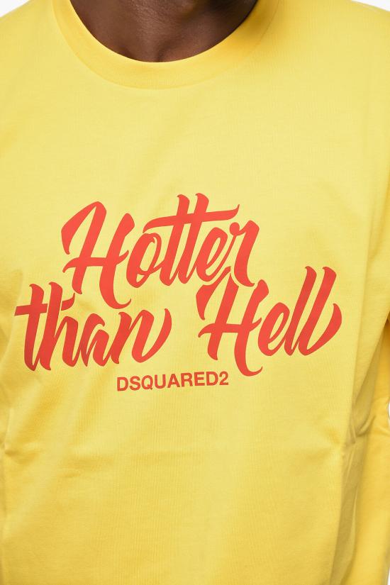  디스퀘어드2 반팔 티셔츠 S74GD1323 D20020 174 Yellow - DSQUARED2