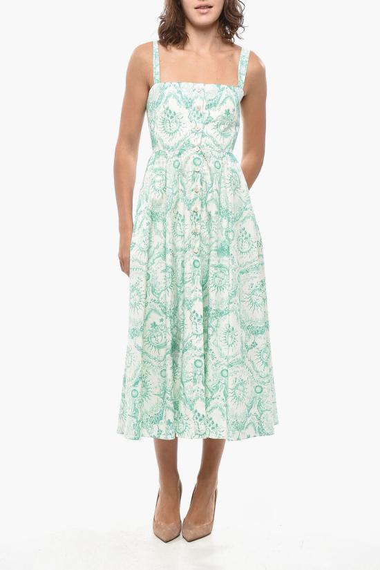  디올 롱 원피스 441D57A3816 0864 Light blue