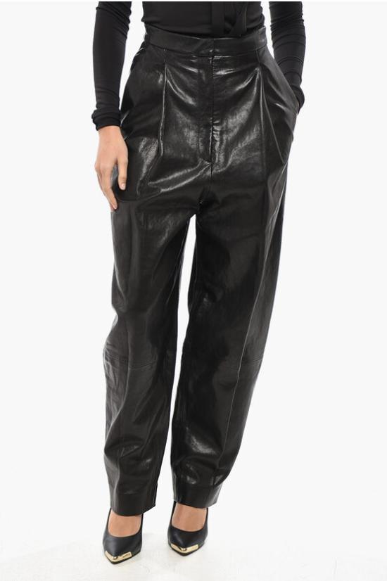  케이트 가죽 팬츠 3136843L843 200 Black