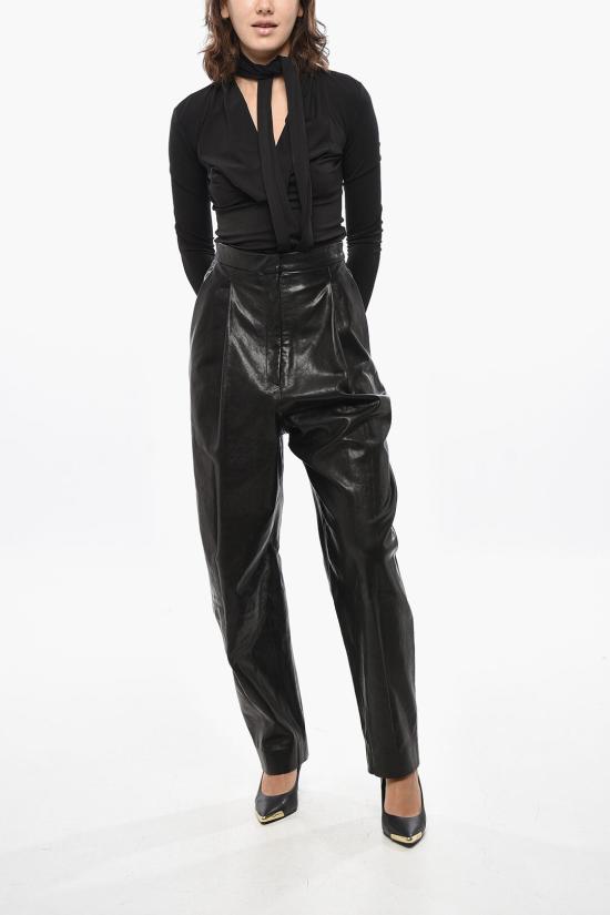  케이트 가죽 팬츠 3136843L843 200 Black - KHAITE