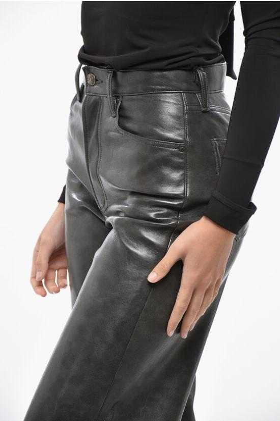  에이골디 가죽 팬츠 A9231 1558 SMOK Black - AGOLDE