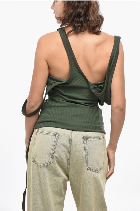  디 아티코 민소매 티셔츠 246WCT260 J043 152 Military Green - THE ATTICO