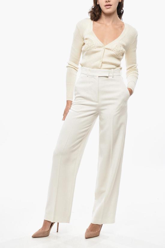  로에 스트레이트 팬츠 41330120 119 White - ROHE