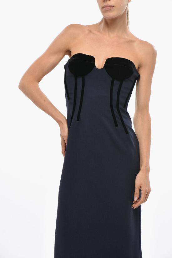  막스마라 롱 원피스 2422226013600 002 Blue - MAX MARA