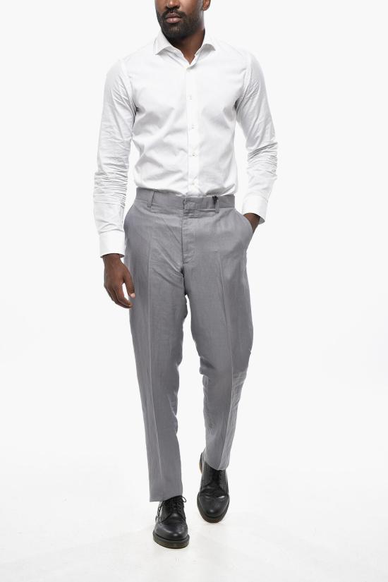  꼬르넬리아니 스트레이트 팬츠 814508 8113031 025 Gray - CORNELIANI