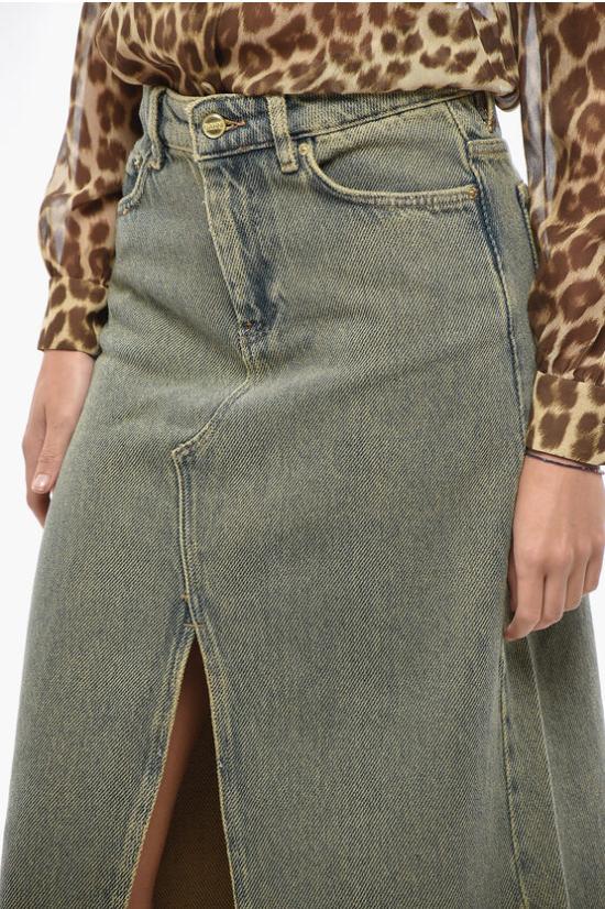  가니 데님 스커트 J1477 886 Beige - GANNI