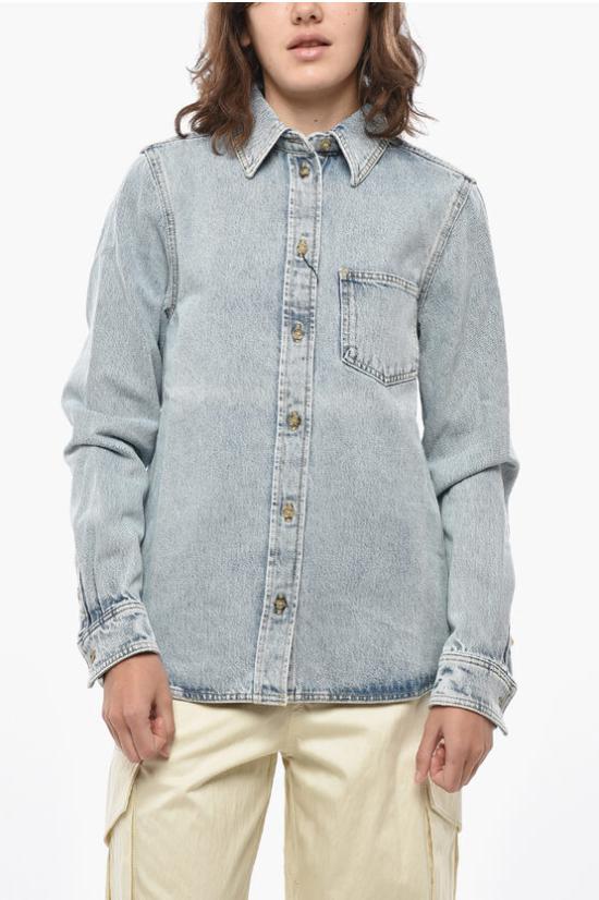  토템 데님 셔츠 243 WRT0330 FB0045 184C Blue