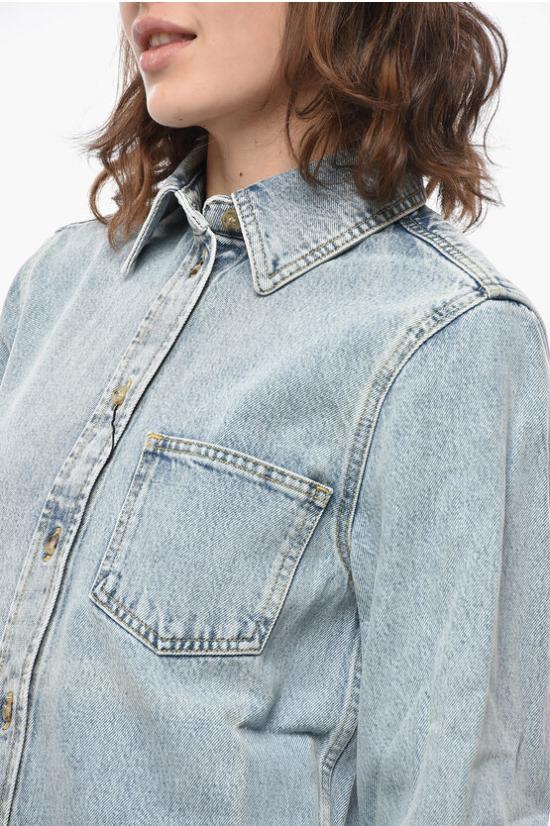  토템 데님 셔츠 243 WRT0330 FB0045 184C Blue - TOTEME