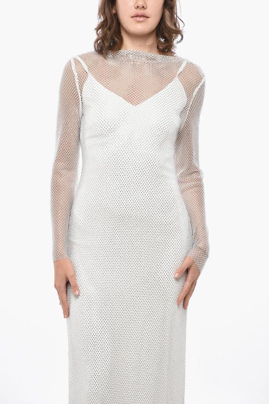  막스마라 롱 원피스 2382360232600 001 White - MAX MARA