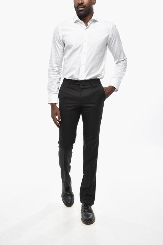  꼬르넬리아니 스트레이트 팬츠 845263 9818159 020 Black - CORNELIANI