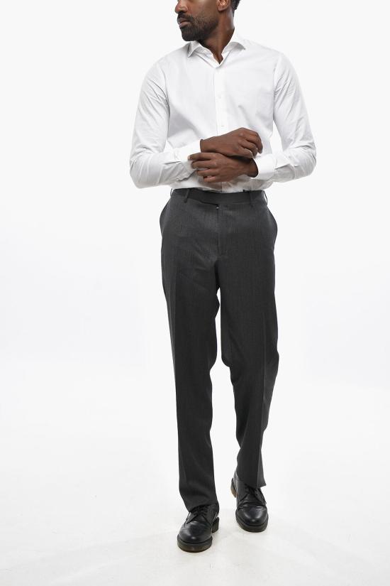  꼬르넬리아니 스트레이트 팬츠 845Z2Z 9988240 022 Gray - CORNELIANI
