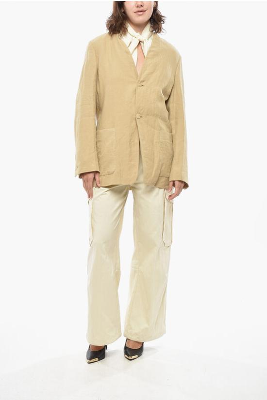  오라리 수트 자켓 A23SJ01HL YELLOW BEIGE Beige - AURALEE