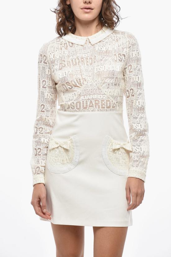  디스퀘어드2 숏 원피스 S75CV0676S60581101 White - DSQUARED2