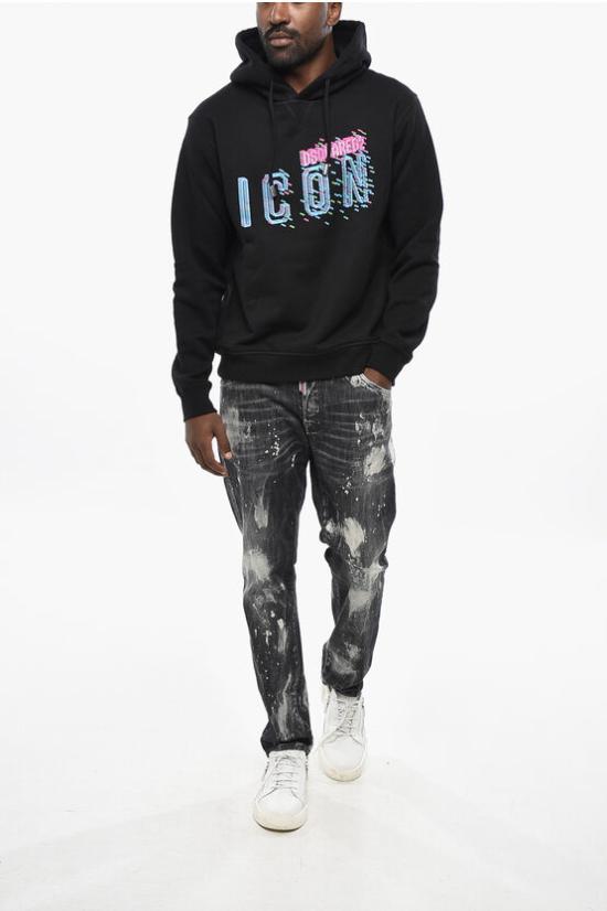  디스퀘어드2 후드 티셔츠 S79GU0110S25516900 Black - DSQUARED2