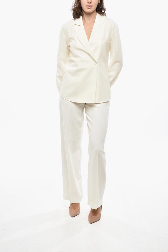  로에 수트 자켓 41320112 112 White - ROHE