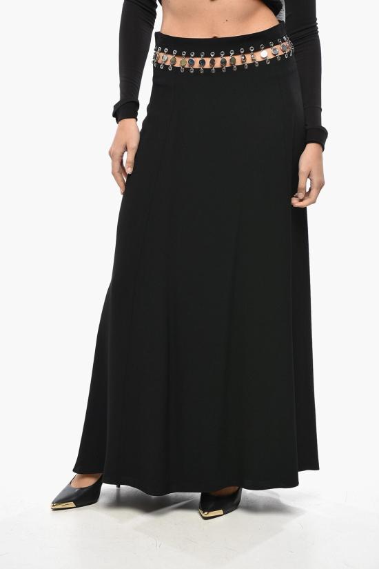  파코라반 롱 스커트 24SCJU481AC0069 P001 Black