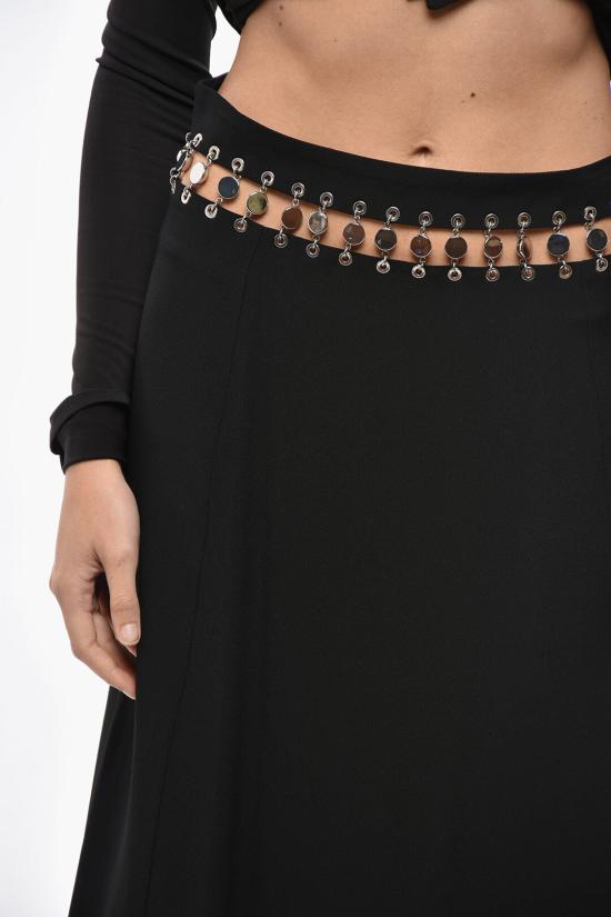  파코라반 롱 스커트 24SCJU481AC0069 P001 Black - PACO RABANNE