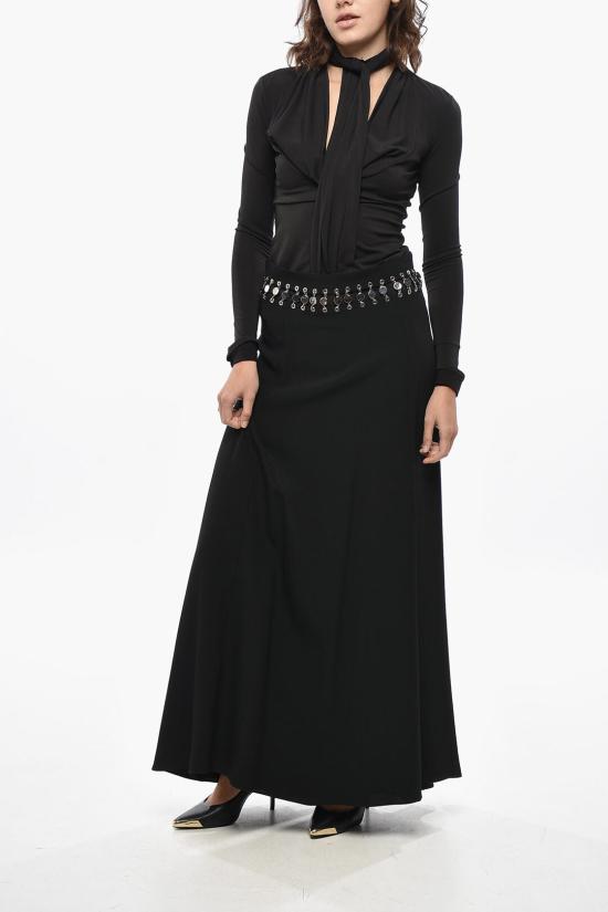  파코라반 롱 스커트 24SCJU481AC0069 P001 Black - PACO RABANNE