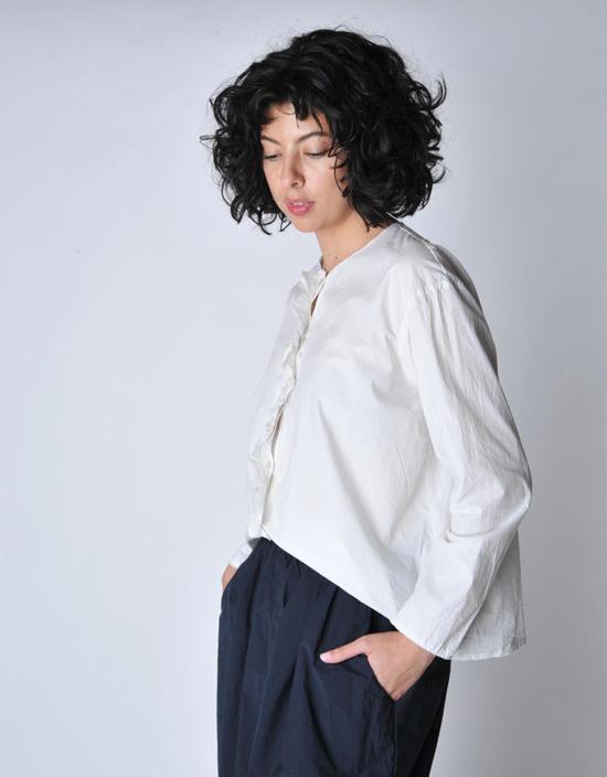  Manuelle Guibal 셔츠 마누엘 기발 윈터 화이트 긴팔 러플 걸 셔츠 - OTHER BRANDS