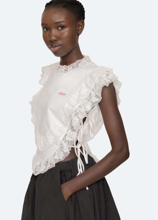  씨뉴욕 블라우스 시 나이 애빌린 탑 화이트 - SEA NY